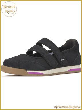 Textile Suede Mary Jane Sneaker with Removable Arch Support Footbed